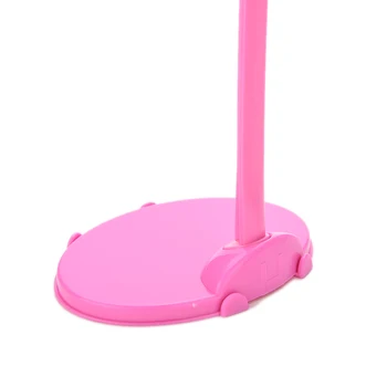 1 X Plast Pink Bøjler Stand til Barbie Dukke Kjole Tøj, Tilbehør Sæt