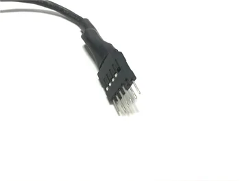 10stk PC bundkort Interne USB 9pin Mand til Eksterne USB Mandlige data extension kabel afskærmning 20cm