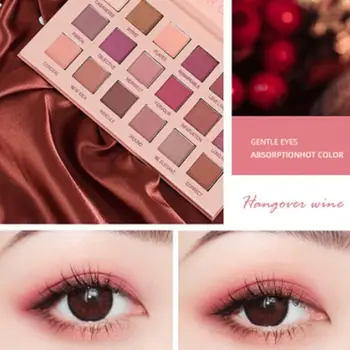 18-Eyeshadow Palette Desert Rose Guld Jorden Perlemors Blomstrende Vandtæt For Begyndere Uden Eyeshadow L0L7
