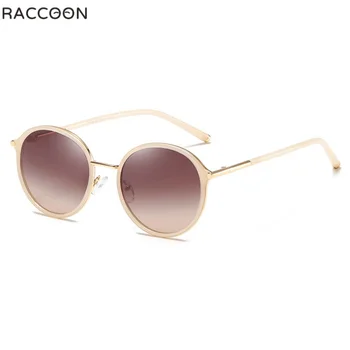 2021 Nye Luksus Runde Kvinder Mærke Solbriller, Polariserede Design Metal Ramme Damer Solen Oculos Briller Pink Spejl Glas Dolce