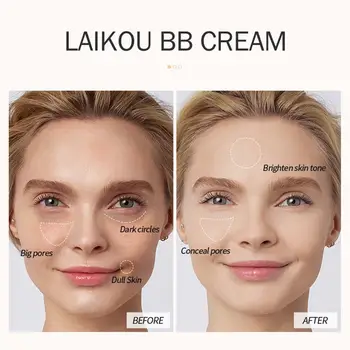 30g BB Creme, Flydende Foundation langvarig Fugtgivende Kosmetik Face Mask Base Makeup Makeup Cream Concealer E5M3
