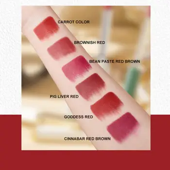 6 Farver Velvet Matte Læifter Pen Vandtæt Lang Lip Stick Makeup Røde Pen Læbe Sexet Varig Kosmetiske Fugtgivende Gloss T C4J7