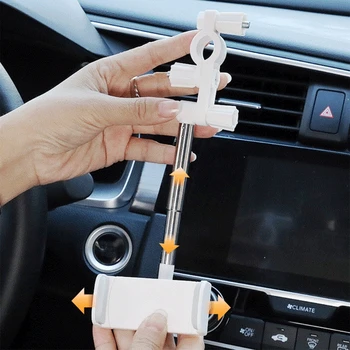 Bil bakspejl Mount Phone Holder til -iPhone -Samsung Justerbar GPS-Sæde Smartphone Holder Universal Udvide Stå