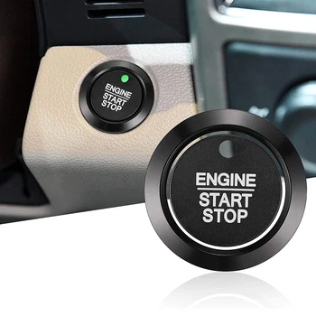 Bilens Motor Start Stop Knappen for at Dække Trim til Ford F-150 F150 XLT 2016-2020 Tænding Knappen Indretning Ring Tilbehør