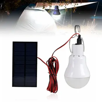Bærbare LED Solar Lampe Opkrævet Solar Energy Light Panel Drevet Nødsituation Pære Til Udendørs Have, Camping Telt Fiskeri