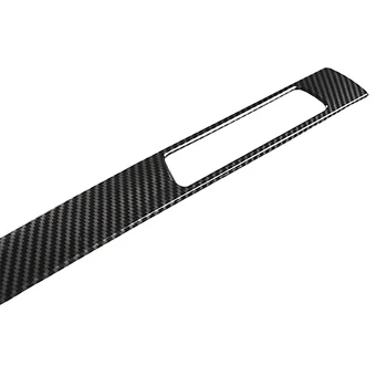 Carbon Fiber Dashboard kopholder Dekoration Strimler Trim Klistermærker på For-BMW 3-Serie E90 E92 2005-2012 VENSTRESTYREDE
