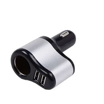 Dobbelt USB-Hurtig Opladning i Bil Oplader Splitter til cigarettænderen, Splitter Og Spænding Meter Til IPad Til Iphone