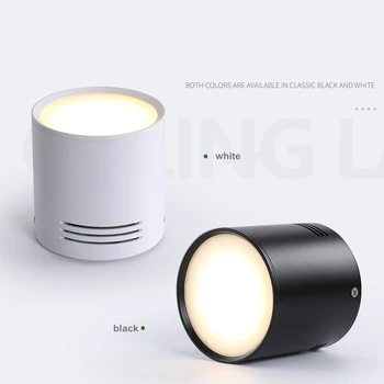 Dæmpbar LED COB Projektører Loft lampe AC85-265V 7w 9w 12w 15w 18w runde Downlights Varm Kold Hvid LED-Lampe Indendørs Belysning