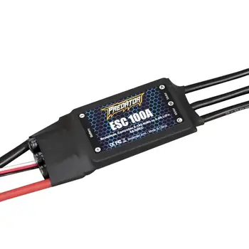 FMS Predator 100A Brushless ESC-Elektronisk Speed Controller Opgraderet 6S 5A UBEC Switch Mode XT60 For RC FPV Fly Reservedele