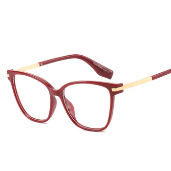 Gratis fragt kvalitet, nye mode flade linse women ' s craft metal fod frame briller