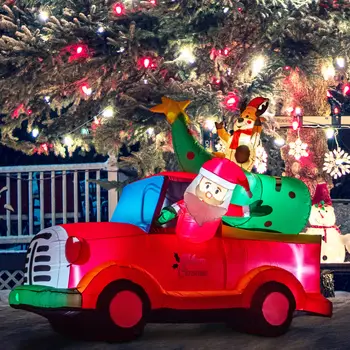 Juledekoration 2020 jul oppustelige uden dekorationer oppustelig julepynt, udendørs legetøj, Oppustelige bil