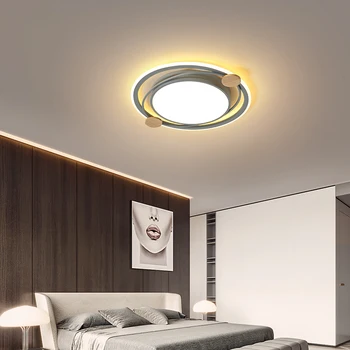 Led-Soveværelse lampe led enkel moderne hjem varm børneværelse undersøgelse kreative rum loft lampe lille stue lampe