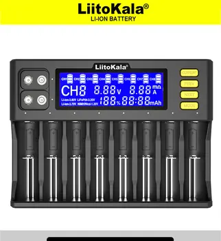 Liitokala Lii-600 Lii-S8 Lii-500 Lii-PD4 Lii-500'ERNE LCD-3,7 V 18650 18350 18500 21700 14500 26650 AA NiMH, Lithium-Batteri-Oplader