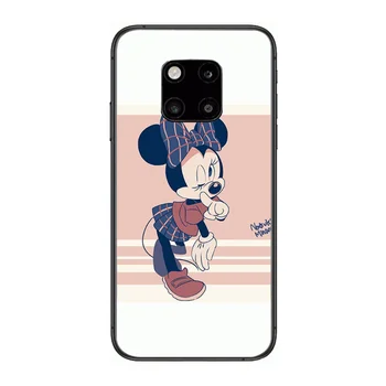 Mickey Telefon Tilfældet For Huawei mate 30 10 20 40 Lite Smart Z-Pro Sort Etui 3D Coque Maleri Hoesjes sag
