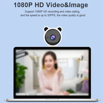 Nye 1080P HD USB-Webcam PC Computer, Laptop, Kamera, Plug and Play Til Live Streaming Online Chat-Undervisning