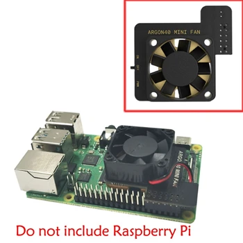 Ventilatoren for Raspberry Pi 4B PWM-Hastighed Kontrol Radiator med Kobber, Metal Base for Raspberry Pi 4