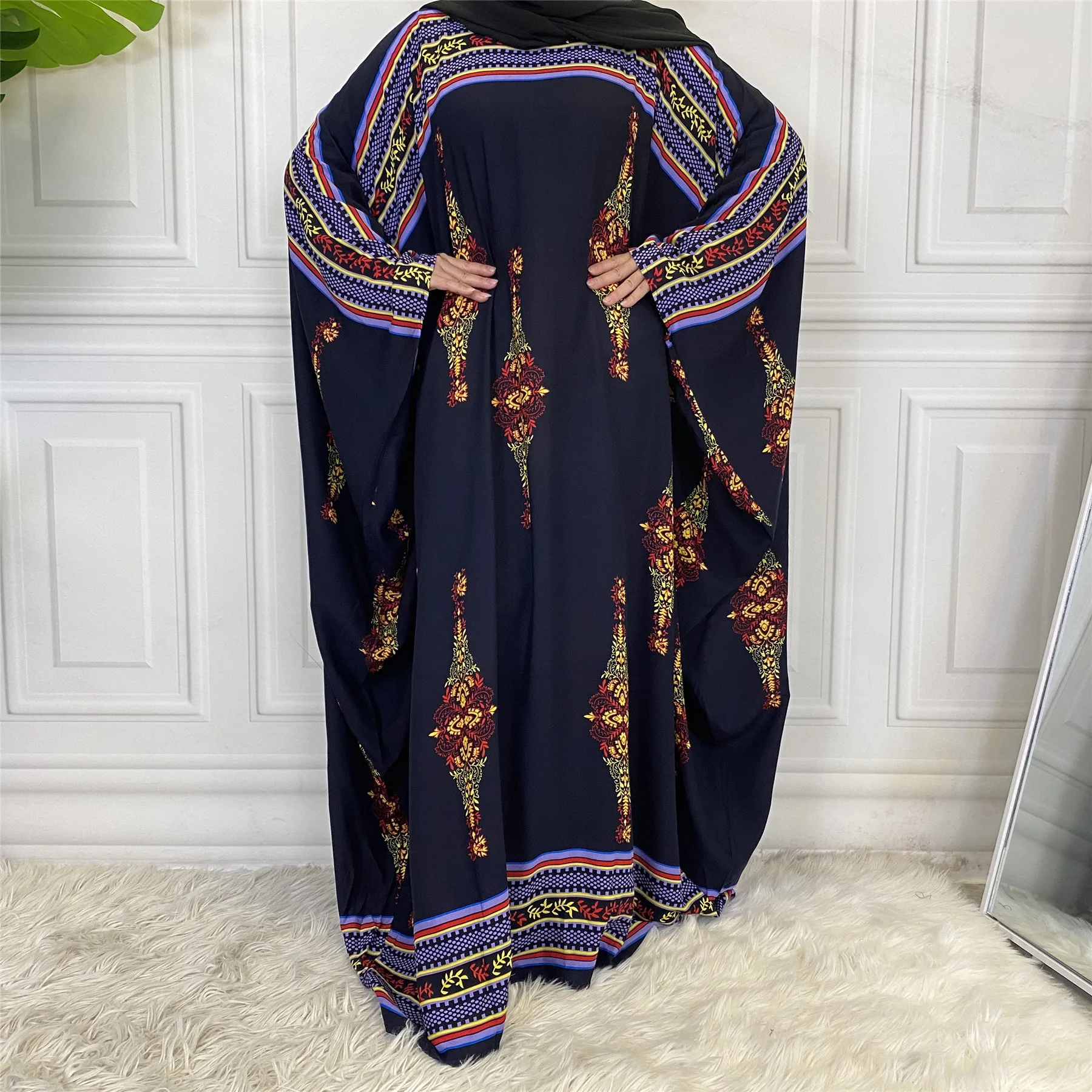 Tilbud Arabisk abaya kaftan dubai muslimske lang kjole tyrkisk islamisk abayas for kvinder vestidos largos plus størrelse \ andre > Bidsted.dk