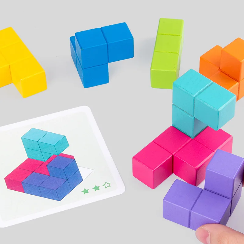 ar Uskyld Bare overfyldt Tilbud Cube byggesten logisk tænkning danner rum tidlig uddannelse tetris  intelligens spil undervisningsassistent toy montessori \ andre > Bidsted.dk
