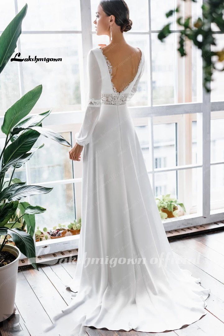Tilbud langærmet brudekjole 2021 applicerede vestido de novia plus size brudekjole \ Bryllupper & Arrangementer > Bidsted.dk