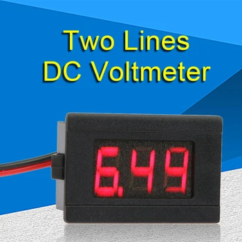 0.36 tommer LED Digital Voltmeter DC-4.5-30V To Line-Volt Meter