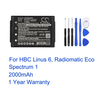 005-01-00615 BA205000 BA205030 For HBC Linus 6 Radiomatic Øko Spektrum 1 Kran med Fjernbetjening Udskiftning af Batteri Batería Accu