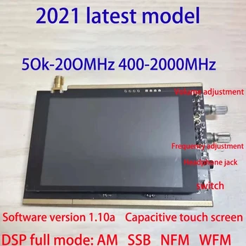 1.10 en 50K~200MHz 400~2GHz Malakit Modtager SDR Software Radio DSP Alle Mode Receiver AM SSB NFM WFM Analoger Graduering