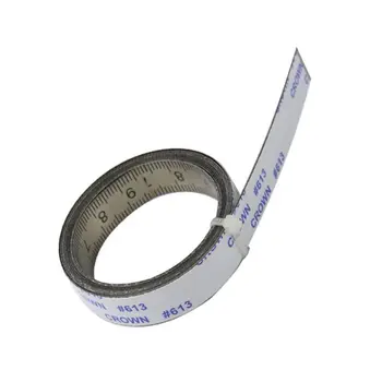 1/2/3/4/5/6M selvklæbende Tape Foranstaltning med Opbakning Tabel Sticky Træbearbejdning Værktøj til Måling Opbakning Metrisk Stål Tape