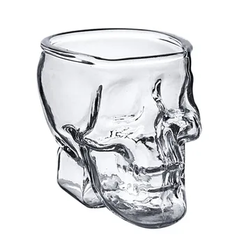 1/2/6PCS Nyhed Glas Kop Dekorative Kranium Formet Klart Glas, Kop Kraniet Skelet Whisky Bar Vin Glas Halloween Drinkware