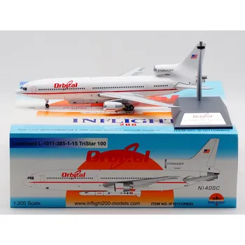 1:200 Legering Collectible Fly INFLIGHT IF1011ORB02 ORBITAL LOCKHEED L-1011 TriStar Trykstøbt Aircarft Jet Model N140SC Med Stander