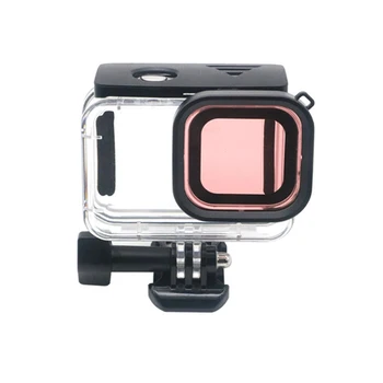 1/3PC Kamera Filtre Vandtæt etui under vandet Hærdet Glas Dykning Boliger Dække Filter til GoPro Hero 9 Kamera Tilbehør