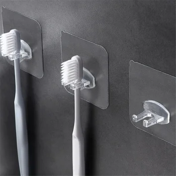 1/4stk Tegnefilm vægmonteret tandbørsteholder Rejse Stå Toilet Shaver Rack Børn tandbørste Storage Rack Badeværelse Tilbehør
