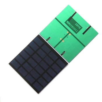 1.5 W 6V Lille solcellepanel Harpiks Solcelle 110*110*2MM 24pcs Polykrystallinsk Silicium