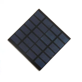 1.5 W 6V Lille solcellepanel Harpiks Solcelle 110*110*2MM 24pcs Polykrystallinsk Silicium