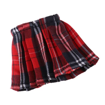 1/6 Kvindelige Tøj Mini Nederdel Ternet Kjole til 12 tommer Kumik CY CG