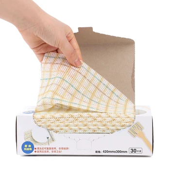 1 Pakke Praktiske Klude til at Tørre Klud Køkken Disponible Ikke-vævet Klud Håndklæder Øko-Venligt rengøringsklude