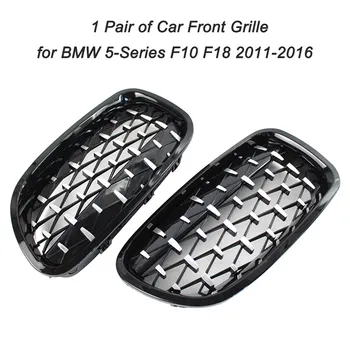 1 Par af Bil Front Gitter Foran Nyre Gitre Erstatning for BMW 5-Serie F10 F18 2011-2016