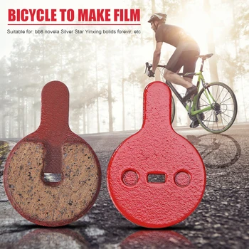 1 Par Cykel Bremseklodser Harpiks Semi-Metalliske Cykel Cykling Bremsning Disc Pad Cykling Udendørs Tilbehør