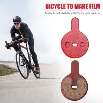1 Par Cykel Bremseklodser Harpiks Semi-Metalliske Cykel Cykling Bremsning Disc Pad Cykling Udendørs Tilbehør