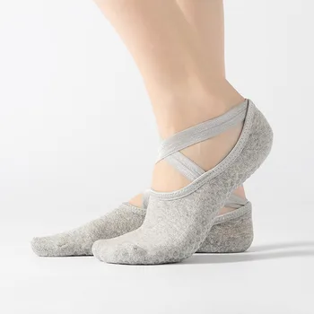 1 Par Full-Tåede Damer, Blød Yoga-Sokker Ballet Trænings Sokker Komfortable Slid-Resistente, Non-Slip Indendørs Sports Sokker