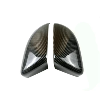 1 Par Rearview Spejl Cover Carbon Fiber Side Rear View Mirror Cover Caps for Golf MK6 Golf 6 R VI 2009 - 2013