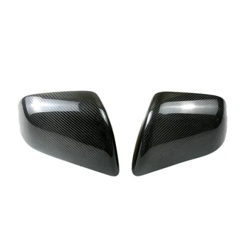 1 Par Rearview Spejl Cover Carbon Fiber Side Rear View Mirror Cover Caps for Tesla Model Y 2020-2121