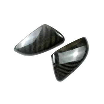 1 Par Rearview Spejl Cover Carbon Fiber Side Rear View Mirror Cover Caps for Golf MK6 Golf 6 R VI 2009 - 2013