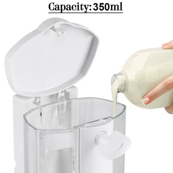 1 Pc Automatisk Flydende Sæbe Dispenser Badeværelse Håndvask Shower Gel Pumpe, Vægmonteret Berøringsfri Sensor Badeværelse Forsyninger