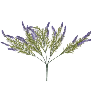 1 Pc Kunstige Blomster Lavendel Flok Falske Blomst Plante Blade Buket Tabel Hjem Bryllup Indretning Falde Fest Dekoration 77 2021