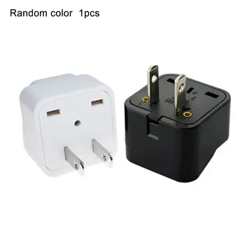 1 Pc, To Fladskærms Multi-funktion Konvertering Plug Stik overophedningsbeskyttelse Power Converter Tilfældig Farve