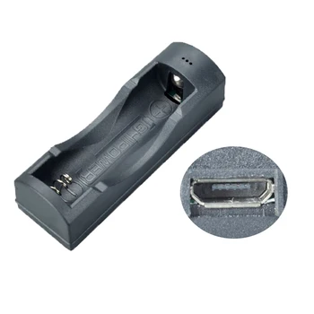 1 stk 18650 Batteri Oplader Smart Opladning 1 USB-18650 Li-Ion Genopladeligt Batteri-Oplader