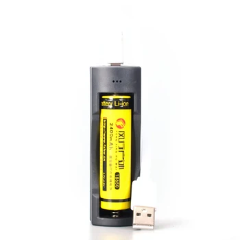 1 stk 18650 Batteri Oplader Smart Opladning 1 USB-18650 Li-Ion Genopladeligt Batteri-Oplader