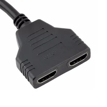 1 STK HDMI 2 Dual Port Y-Splitter, 1080P HDMI-v1.4 Mand til Dobbelt Female Adapter Cable 1 I 2 Ud HDMI Konverter Tilslut Kabel Ledning