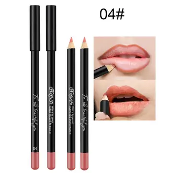 1 Stk Naturligt Matte Lip Liner Pencil Longwearing Rigt Pigmenteret Vandtæt Sweatproof Gøre Op Kosmetik Maquillage Femme TSLM1