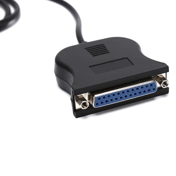 1 stk Sort 120cm USB 2.0 til 25 Bens Parallel Port Printer Kabel, der er IEEE 1284 USB Til Parallel Adapter Kabel